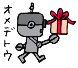 Daily life of some robots sticker #4321670