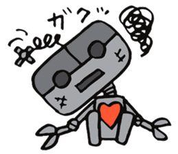 Daily life of some robots sticker #4321686