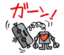 Daily life of some robots sticker #4321688
