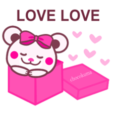 Chocolatebear-LOVE&Strawberry taste- sticker #4321722