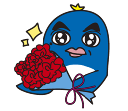 Penguin with thick lips sticker #4321904