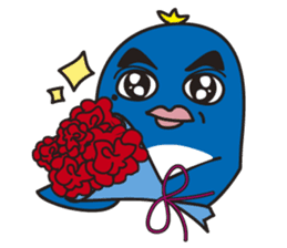 Penguin with thick lips sticker #4321904