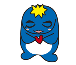 Penguin with thick lips sticker #4321905