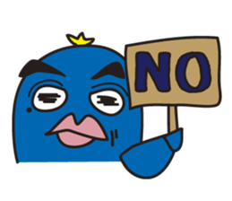 Penguin with thick lips sticker #4321907