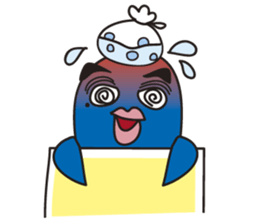 Penguin with thick lips sticker #4321913