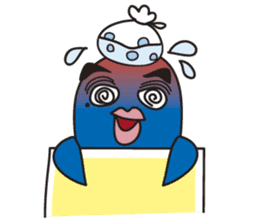 Penguin with thick lips sticker #4321913