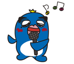 Penguin with thick lips sticker #4321916