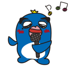 Penguin with thick lips sticker #4321916