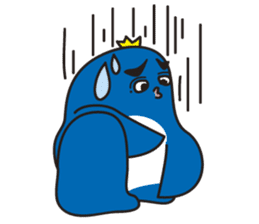 Penguin with thick lips sticker #4321924