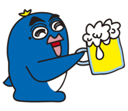 Penguin with thick lips sticker #4321928