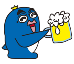 Penguin with thick lips sticker #4321928