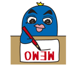 Penguin with thick lips sticker #4321930