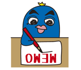 Penguin with thick lips sticker #4321930