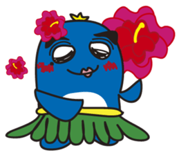 Penguin with thick lips sticker #4321940