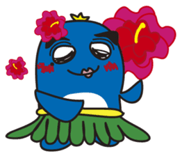 Penguin with thick lips sticker #4321940