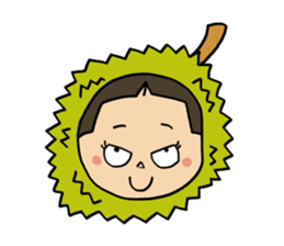 Japanese girl YUKO-chan in Thai Fruits sticker #4322265