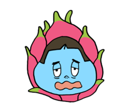 Japanese girl YUKO-chan in Thai Fruits sticker #4322266