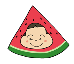 Japanese girl YUKO-chan in Thai Fruits sticker #4322272