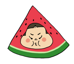 Japanese girl YUKO-chan in Thai Fruits sticker #4322273