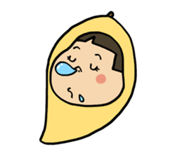 Japanese girl YUKO-chan in Thai Fruits sticker #4322285