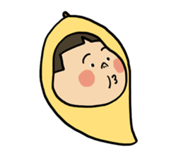 Japanese girl YUKO-chan in Thai Fruits sticker #4322286