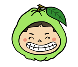 Japanese girl YUKO-chan in Thai Fruits sticker #4322287