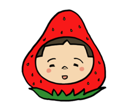 Japanese girl YUKO-chan in Thai Fruits sticker #4322289