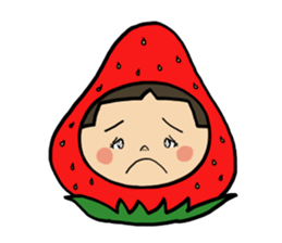 Japanese girl YUKO-chan in Thai Fruits sticker #4322290