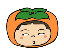 Japanese girl YUKO-chan in Thai Fruits sticker #4322292