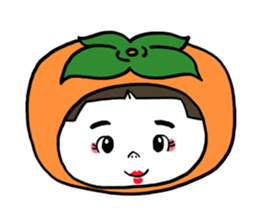 Japanese girl YUKO-chan in Thai Fruits sticker #4322293