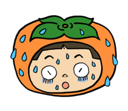 Japanese girl YUKO-chan in Thai Fruits sticker #4322294