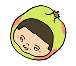 Japanese girl YUKO-chan in Thai Fruits sticker #4322295