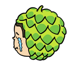 Japanese girl YUKO-chan in Thai Fruits sticker #4322297