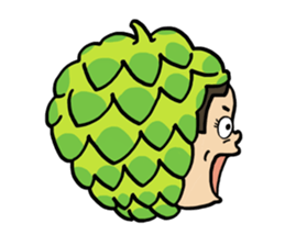 Japanese girl YUKO-chan in Thai Fruits sticker #4322298