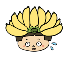 Japanese girl YUKO-chan in Thai Fruits sticker #4322299