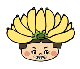 Japanese girl YUKO-chan in Thai Fruits sticker #4322300