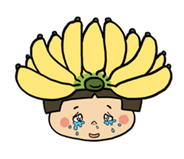 Japanese girl YUKO-chan in Thai Fruits sticker #4322301