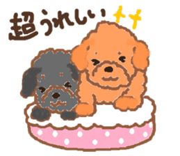 a pretty poodle sticker #4323075