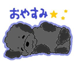 a pretty poodle sticker #4323084