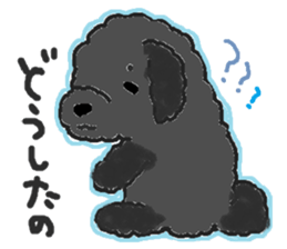a pretty poodle sticker #4323089