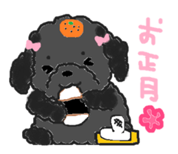 a pretty poodle sticker #4323090