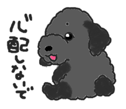 a pretty poodle sticker #4323101