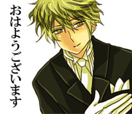He's a butler for Fujoshi.name is shion. sticker #4323188
