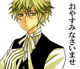 He's a butler for Fujoshi.name is shion. sticker #4323189
