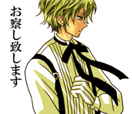 He's a butler for Fujoshi.name is shion. sticker #4323199