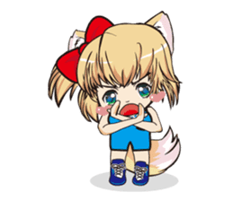 a fox "Konchan" Ver.4(Wrestling No Word) sticker #4323509