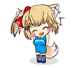 a fox "Konchan" Ver.4(Wrestling No Word) sticker #4323512