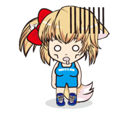 a fox "Konchan" Ver.4(Wrestling No Word) sticker #4323522