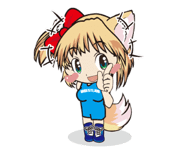 a fox "Konchan" Ver.4(Wrestling No Word) sticker #4323526