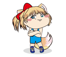 a fox "Konchan" Ver.4(Wrestling No Word) sticker #4323529